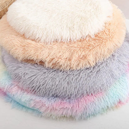 Ultra-Soft Round Pet Bed – Cozy Cushion for Cats & Small Dogs!